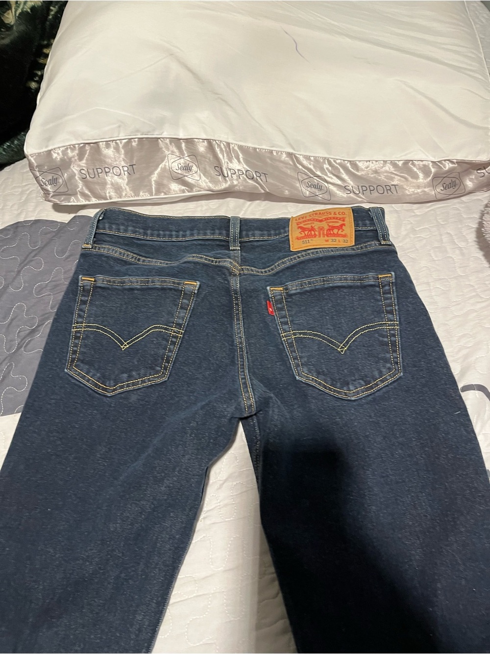 Levi's Navy Skinny Jeans with Red Tab
